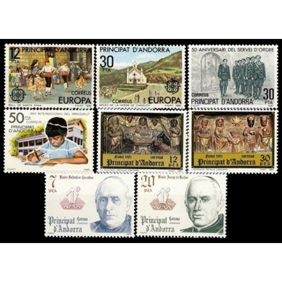 Andorra española Año completo Year complete 1981 Andorra española Año completo Year complete 1981