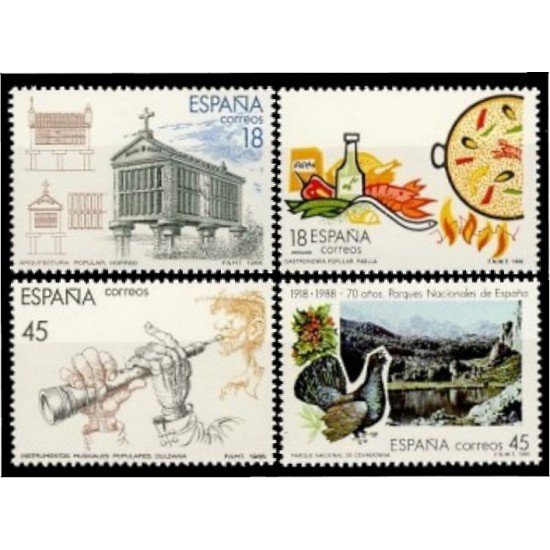 España Spain 2935/38 1988 Turismo MNH