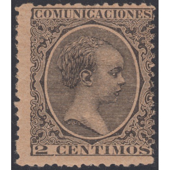 España Spain 214 1889 - 1901 Alfonso XIII Pelón  MH España Spain 214 1889 - 1901 Alfonso XIII Pelón  MH