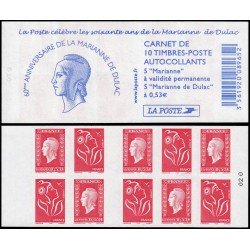 France Francia Carnets 1513-C 10 sellos 5 nº 3744a Marianne de Lamouche + 5 sellos nº3841 Marianne de Dulac Autoadhesivos France Francia Carnets 1513-C 10 sellos 5 nº 3744a Marianne de Lamouche + 5 sellos nº3841 Marianne de Dulac Autoadhesivos