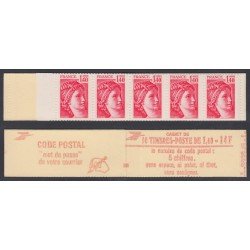 France Francia Carnets 2102-C3 Serie Sabina Carnet 10 sellos nº 2102 Goma brill MNH