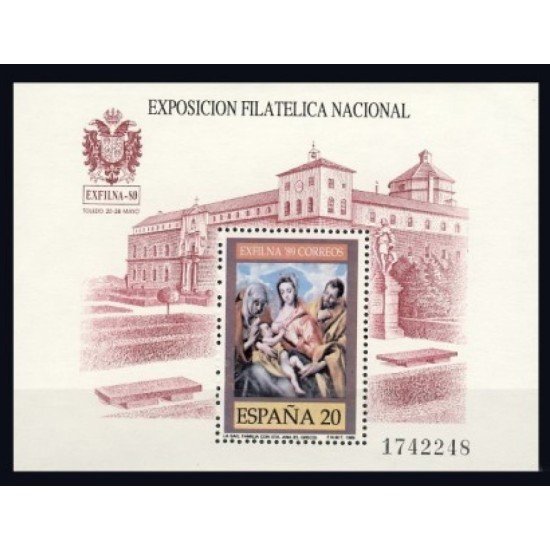 España Spain 3012 1989 Exposición Filatélica Nacional Exfilna 89 MNH