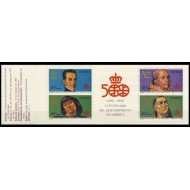 España Spain 3137C 1991 V Centenario del descubrimiento de América carné MNH España Spain 3137C 1991 V Centenario del descubrimiento de América carné MNH