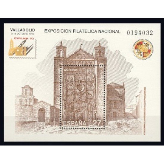 España Spain 3222 1992 Exposición Filatélica Nacional Exfilna 92 MNH