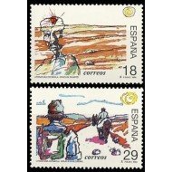 España Spain 3303/04 1994 Literatura española Personajes de ficción MNH España Spain 3303/04 1994 Literatura española Personajes de ficción MNH