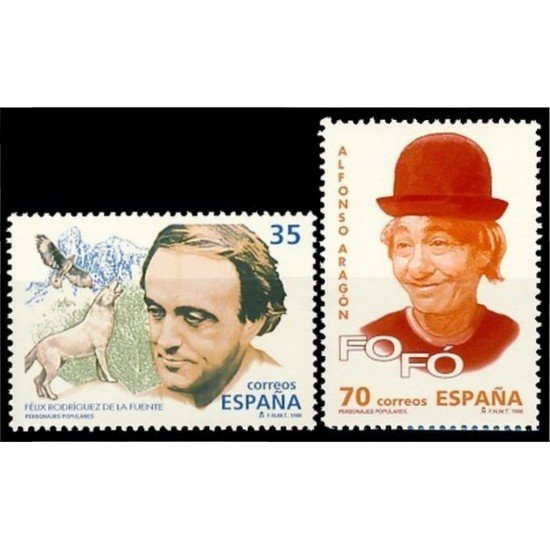 España Spain 3546/47 1998 Personajes populares MNH España Spain 3546/47 1998 Personajes populares MNH