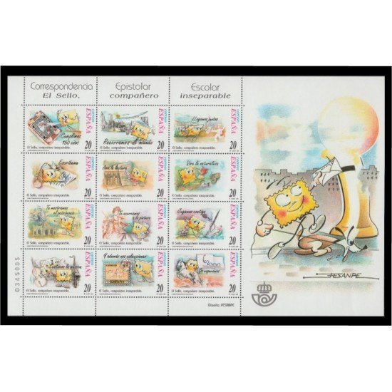 España Spain 3665/76 1999 Correspondencia epistolar Escolar MNH