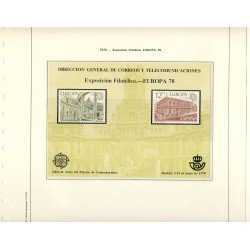 España Spain Hojitas Recuerdo 59 1978 FNMT Dirección General de Correos y Telecomunicaciones Europa 78