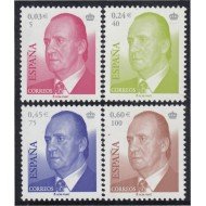 España Spain 3792/95 2001 SM Don Juan Carlos I MNH España Spain 3792/95 2001 SM Don Juan Carlos I MNH