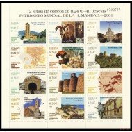 España Spain 3843/54 2001 Patrimonio Mundial de la Humanidad MNH España Spain 3843/54 2001 Patrimonio Mundial de la Humanidad MNH