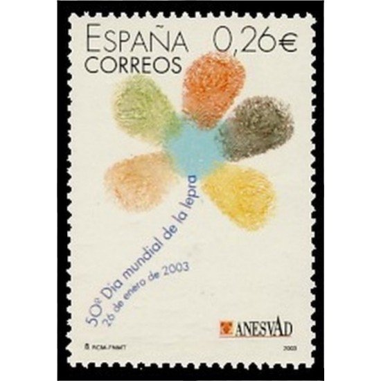 España Spain 3959 2003 L Día Mundial de la Lepra MNH