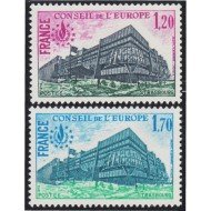 France Francia Servicios 58/59 1978 25º Aniv. convención europea Derechos Humanos Edificio Consejo de Europa MNH France Francia Servicios 58/59 1978 25º Aniv. convención europea Derechos Humanos Edificio Consejo de Europa MNH