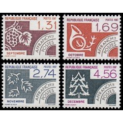 France Francia Preobliterados P- 194/97 1987 Los meses del año MNH France Francia Preobliterados P- 194/97 1987 Los meses del año MNH