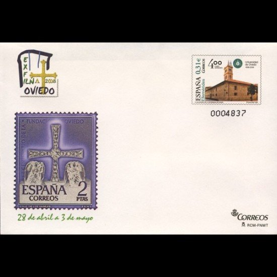 Sobres Enteros Postales 122 Exfilna 2008 Oviedo Sobres Enteros Postales 122 Exfilna 2008 Oviedo