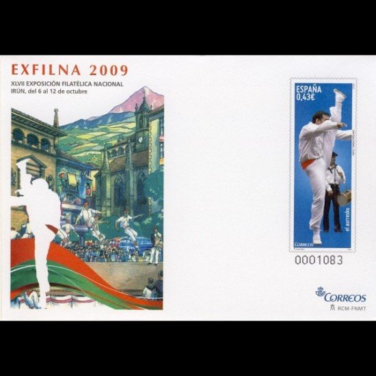 Sobres Enteros Postales 127 Exfilna 2009 Irún Danza Vasca Sobres Enteros Postales 127 Exfilna 2009 Irún Danza Vasca