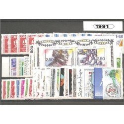 Francia France 1991 Año Completo MNH Francia France 1991 Año Completo MNH