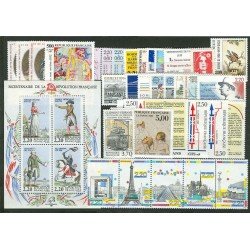 Francia France 1989 Año Completo MNH Francia France 1989 Año Completo MNH