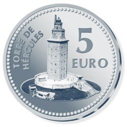 España Spain 2011 5 euros Capitales de provincia La Coruña Plata Ag España Spain 2011 5 euros Capitales de provincia La Coruña Plata Ag