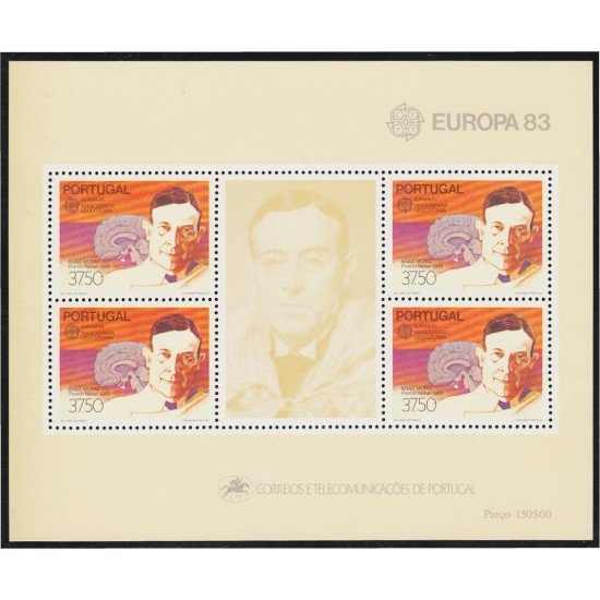 Portugal HB 41 1983 Europa Obras del género humano Prof. Egas Moniz MNH