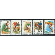 DEP3/S Rusia 4816/20 1981 Deportes atletismo, fútbol, disco , boxeo, natación MNH DEP3/S Rusia 4816/20 1981 Deportes atletismo, fútbol, disco , boxeo, natación MNH