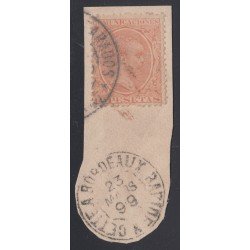 España Spain 228 1889/1901 Alfonso XIII Sobre Fragmento Raro España Spain 228 1889/1901 Alfonso XIII Sobre Fragmento Raro