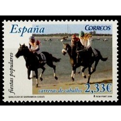 España Spain 4253 2006 Carreras Caballos de Sanlúcar de Barrameda MNH