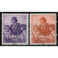 España Spain 1296/97 1960 III Centenario de la muerte de San Vicente de Paul MHN España Spain 1296/97 1960 III Centenario de la muerte de San Vicente de Paul MHN