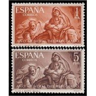 España Spain 1326/27 1961 Año mundial de Refugiado MNH España Spain 1326/27 1961 Año mundial de Refugiado MNH