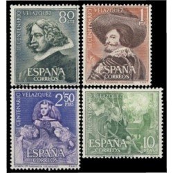 España Spain 1340/43 1961 III Aniversario de la muerte de Velázquez MNH España Spain 1340/43 1961 III Aniversario de la muerte de Velázquez MNH