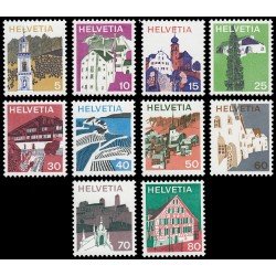 Suiza Switzrland 933/42 1973  Serie paisajes MNH