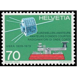ATS/VAR1/S Suiza Switzerland 1094 1979 50 Aniv. de la Unión suiza de radioaficionados de onda corta MNH