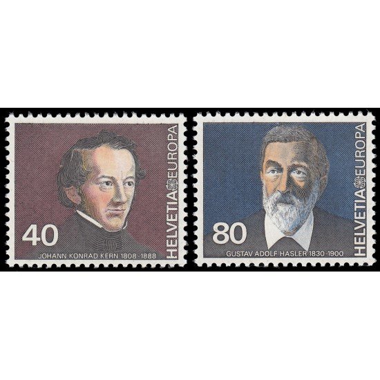 Suiza Switzerland 1104/05 1980 Europa Personajes diversos MNH Suiza Switzerland 1104/05 1980 Europa Personajes diversos MNH