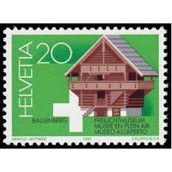 VAR2/S Suiza Switzerland 1121 1981 Museo al aire libre de Ballenberg Granero MNH