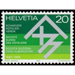 VAR1/S Suiza Switzerland  1143 1982  Cent. de la Sociedad suiza de hoteleros MNH