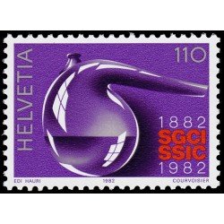 VAR1/S Suiza Switzerland 1147 1982 Cent. de la Sociedad suiza de Industria Químicas MNH