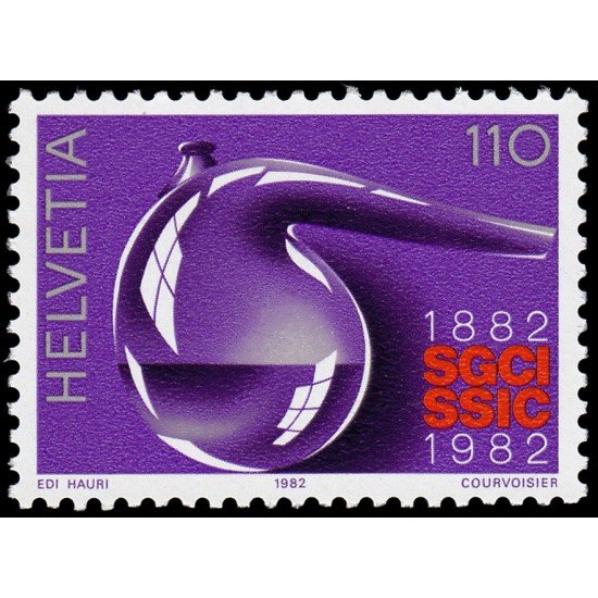 VAR1/S Suiza Switzerland 1147 1982 Cent. de la Sociedad suiza de Industria Químicas MNH VAR1/S Suiza Switzerland 1147 1982 Cent. de la Sociedad suiza de Industria Químicas MNH