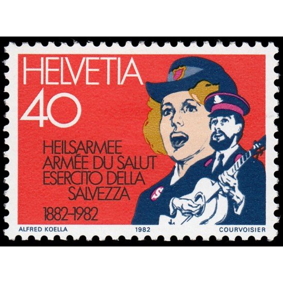 Suiza Switzerland 1162 1982 Centenario de la Armada de la Salud en Suiza MNH Suiza Switzerland 1162 1982 Centenario de la Armada de la Salud en Suiza MNH
