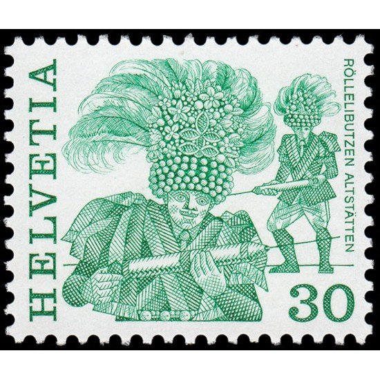Suiza Switzerland 1170 1982 Serie Costumbres populares MNH Suiza Switzerland 1170 1982 Serie Costumbres populares MNH