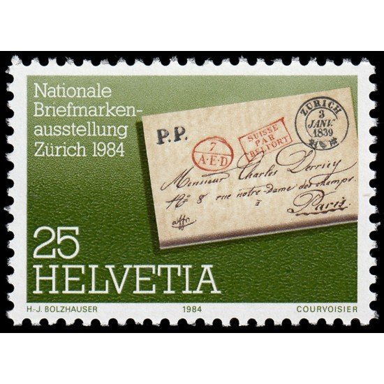 Suiza Switzerland 1196 1984 Carta prefilatélica MNH Suiza Switzerland 1196 1984 Carta prefilatélica MNH