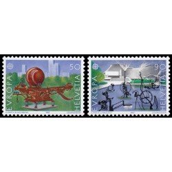 Suiza Switzerland 1274/75 1987 Europa Arquitectura moderna MNH Suiza Switzerland 1274/75 1987 Europa Arquitectura moderna MNH