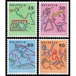 Suiza Switzerland 1309/12 1988 Por la juventud Desarrollo del niño MNH Suiza Switzerland 1309/12 1988 Por la juventud Desarrollo del niño MNH