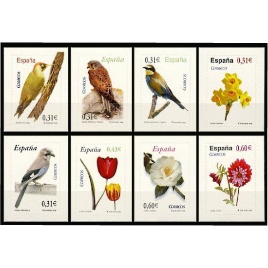 España Spain 4376/83 2008 Flora y Fauna MNH España Spain 4376/83 2008 Flora y Fauna MNH
