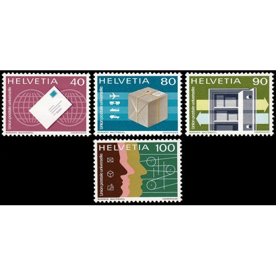 Suiza Switzerland Servicios 453/56 1976 Sellos del despacho inter. de la UPU MNH Suiza Switzerland Servicios 453/56 1976 Sellos del despacho inter. de la UPU MNH