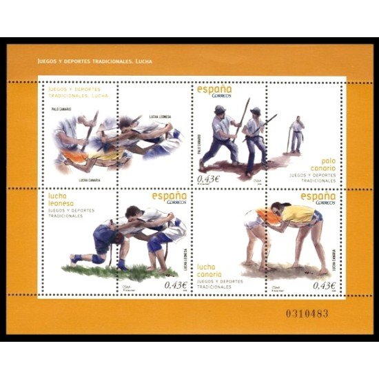 España Spain 4425/26 2008 Juegos y deportes tradicionales MNH