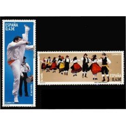 España Spain 4492/93 2009 Bailes y danzas populares MNH