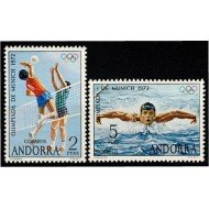 Andorra española 77/78 1972 Munich MNH Andorra española 77/78 1972 Munich MNH