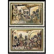 Andorra Española 106/107 1976 Navidad 76 MNH 