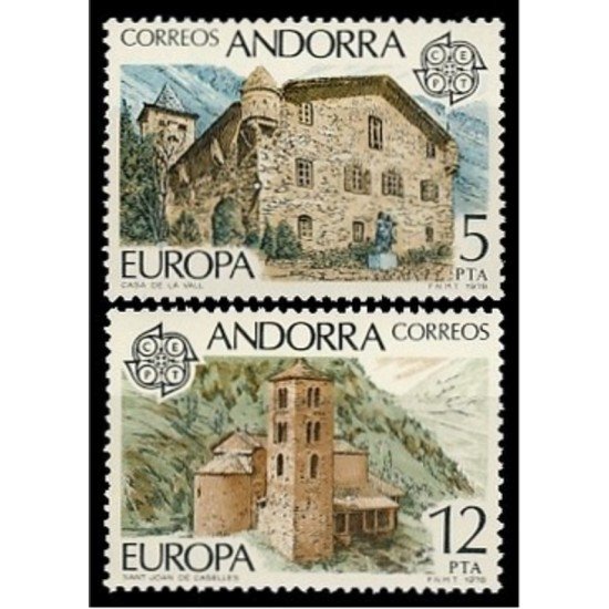 Andorra Española 117/18 1978 Europa MNH Andorra Española 117/18 1978 Europa MNH