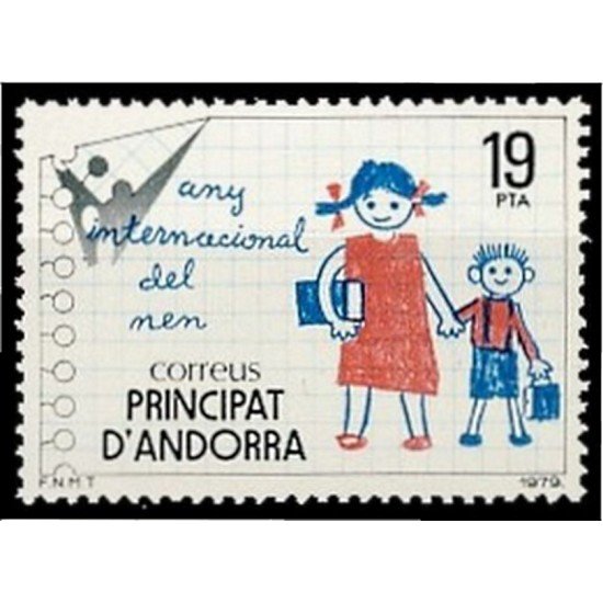 Andorra Española 127 1979 Año Internacional del Niño MNH Andorra Española 127 1979 Año Internacional del Niño MNH