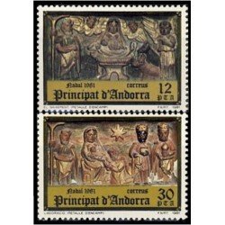 Andorra Española 144/45 1981 Navidad 81 Andorra Española 144/45 1981 Navidad 81